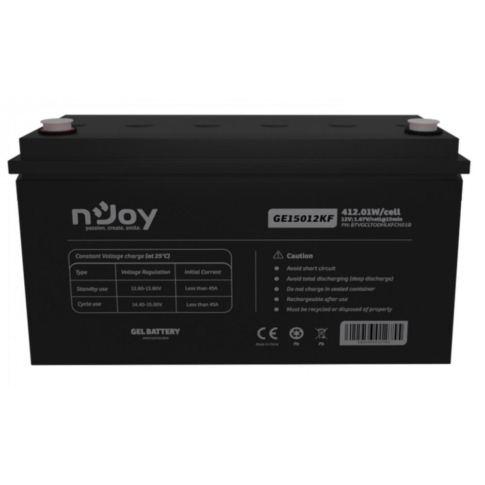 Аккумуляторная батарея Njoy GE15012KF 12V (BTVGCLTODHLKFCN01B) VRLA