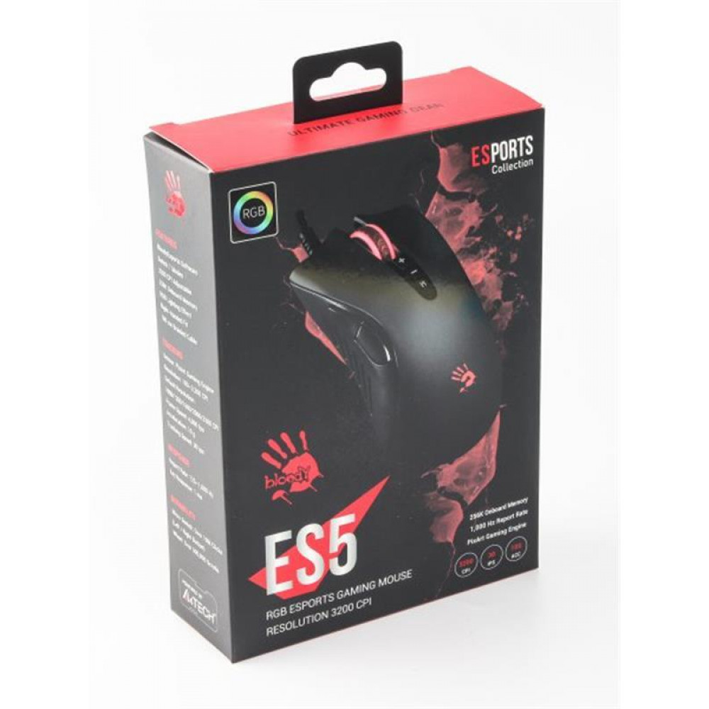 Мышь A4Tech ES5 Bloody Stone Black