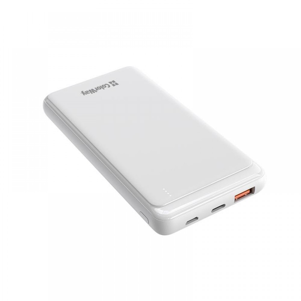 Power Bank ColorWay Slim PD 10000mAh White (CW-PB100LPG3WT-PD)