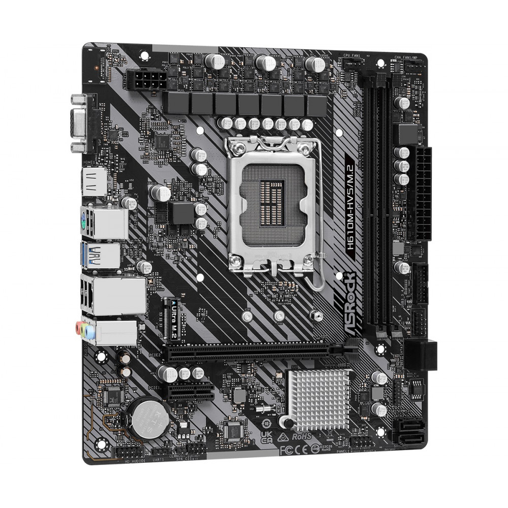Материнская плата ASRock H610M-HVS/M.2 R2.0 Socket 1700