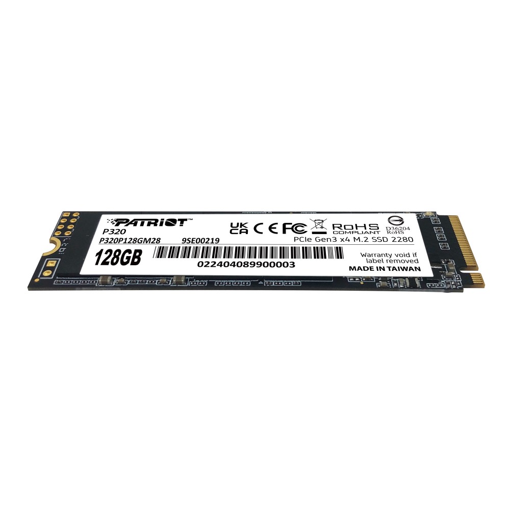 Накопичувач SSD 128GB Patriot P320 M.2 2280 PCIe 3.0 x4 NVMe TLC (P320P128GM28)