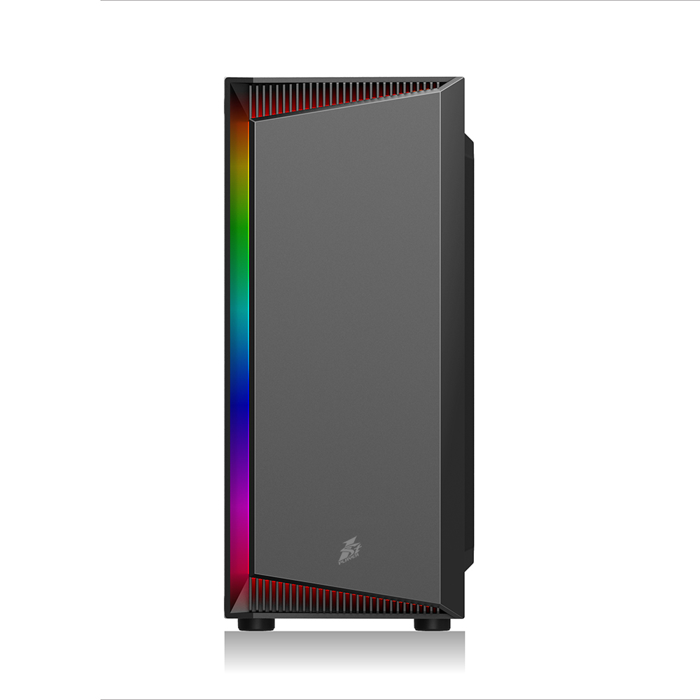 Корпус 1stPlayer RB-4-1G6-BK Black без БП
