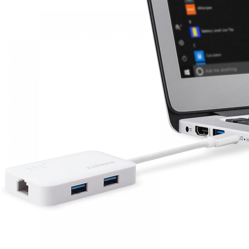 Мережевий адаптер Edimax EU-4308 USB-C (1xGE, 3xUSB 3.0)