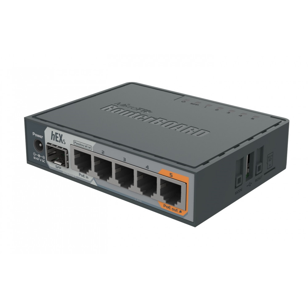 Маршрутизатор MikroTik hEX S (RB760iGS)