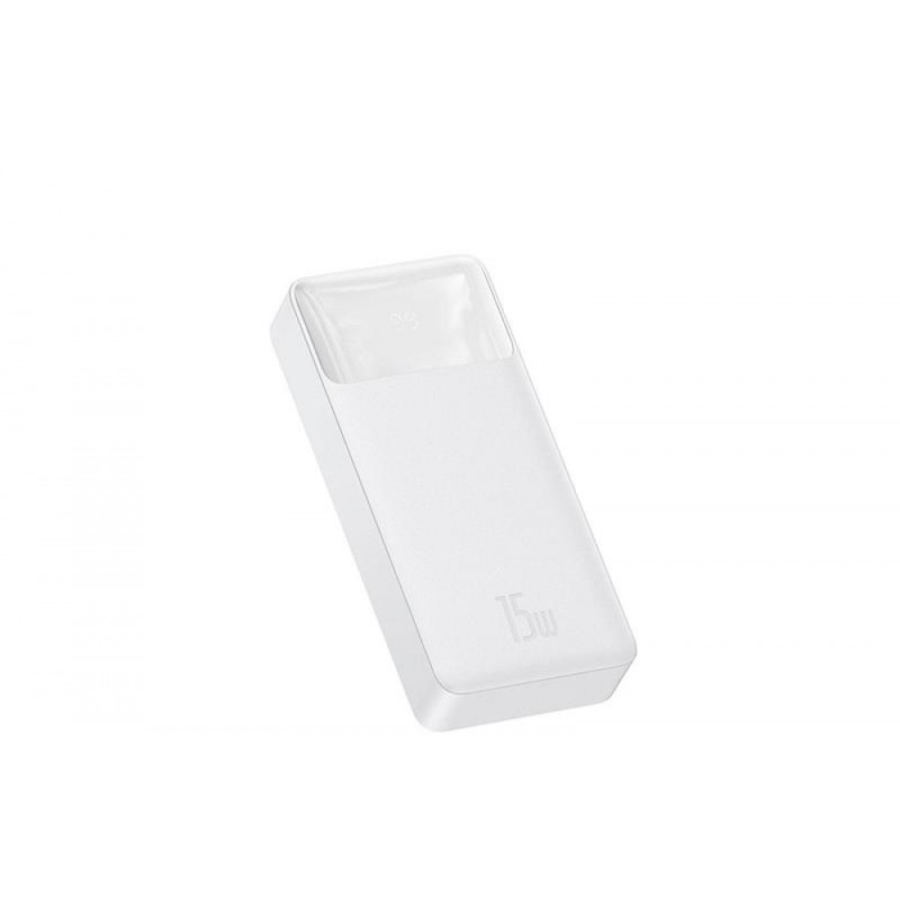 Універсальна мобільна батарея Baseus Bipow Digital Display 15W 20000mAh White (PPDML-J02) (1283126559204)