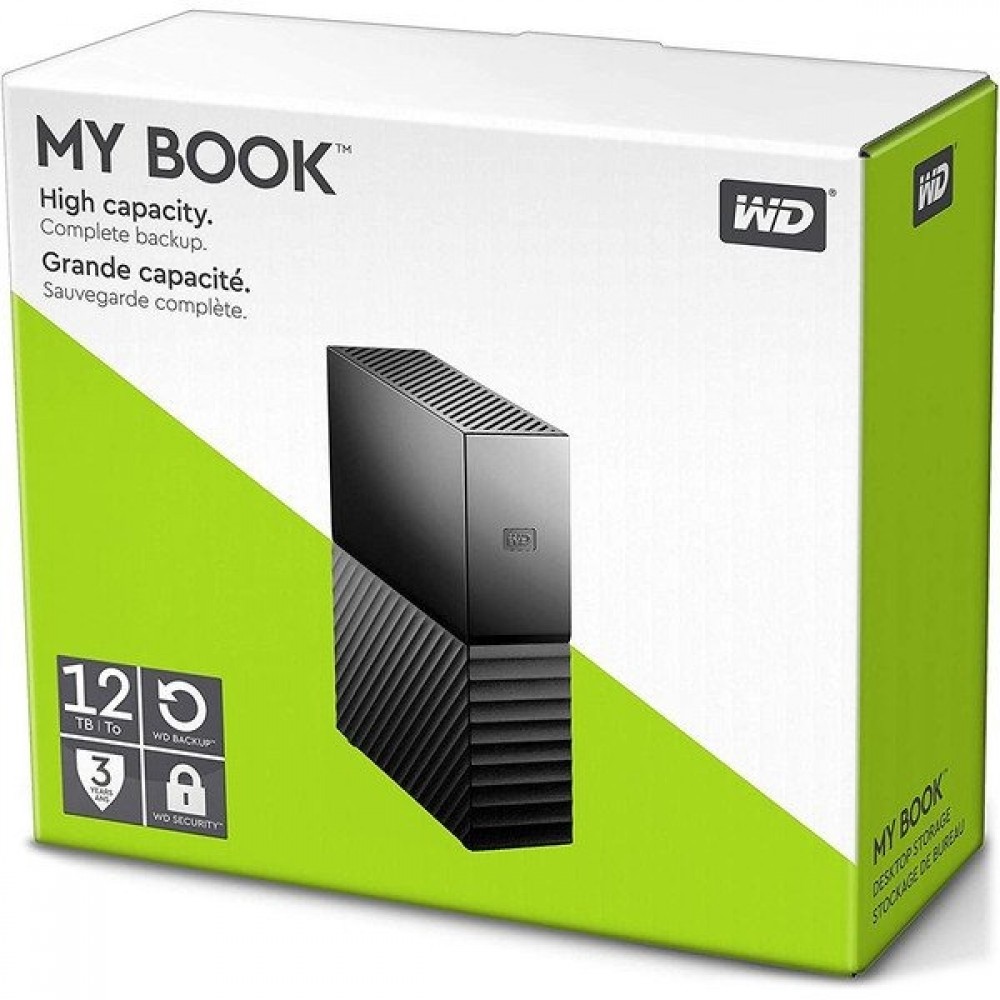 Внешний жесткий диск 3.5" USB 12.0TB WD My Book Black (WDBBGB0120HBK-EESN)