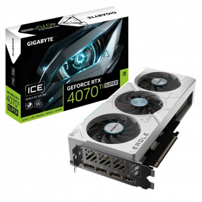 Відеокарта GF RTX 4070 Ti Super 16GB GDDR6X Eagle OC Ice Gigabyte (GV-N407TSEAGLEOC ICE-16GD)