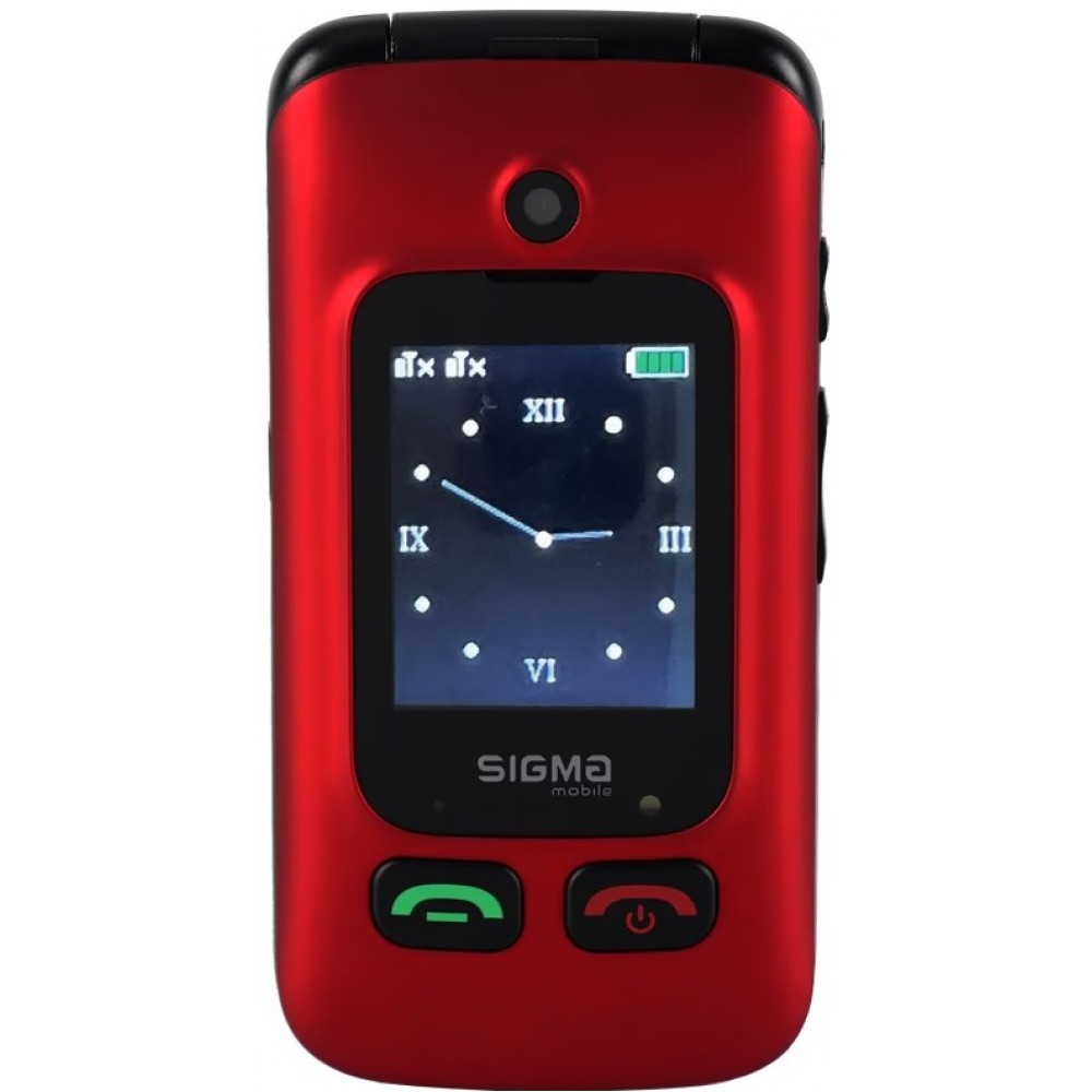 Мобiльний телефон Sigma mobile Comfort 50 Shell Duo Type-C Dual Sim Red/Black (4827798212516)