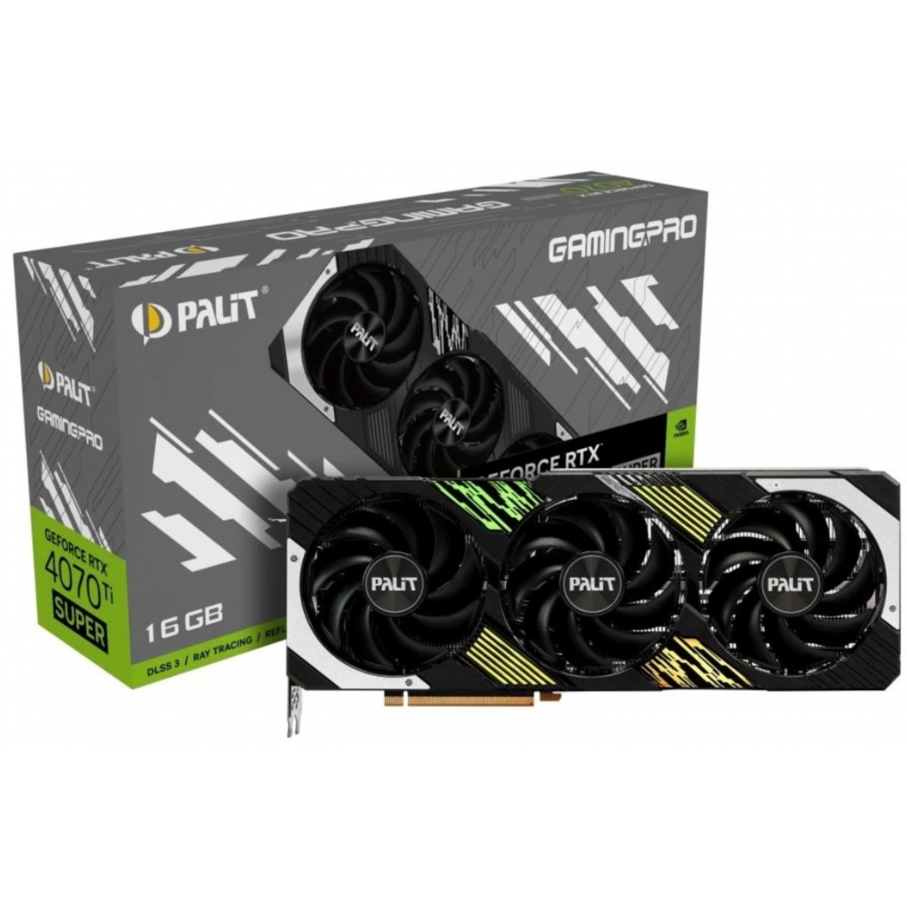 Відеокарта GF RTX 4070 Ti Super 16GB GDDR6X GamingPro Palit (NED47TS019T2-1043A)