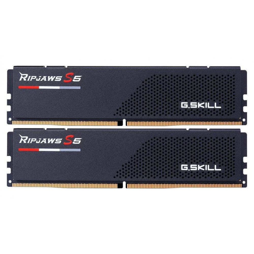 Модуль пам`ятi DDR5 2x32GB/6400 G.Skill Ripjaws S5 Black (F5-6400J3239G32GX2-RS5K)