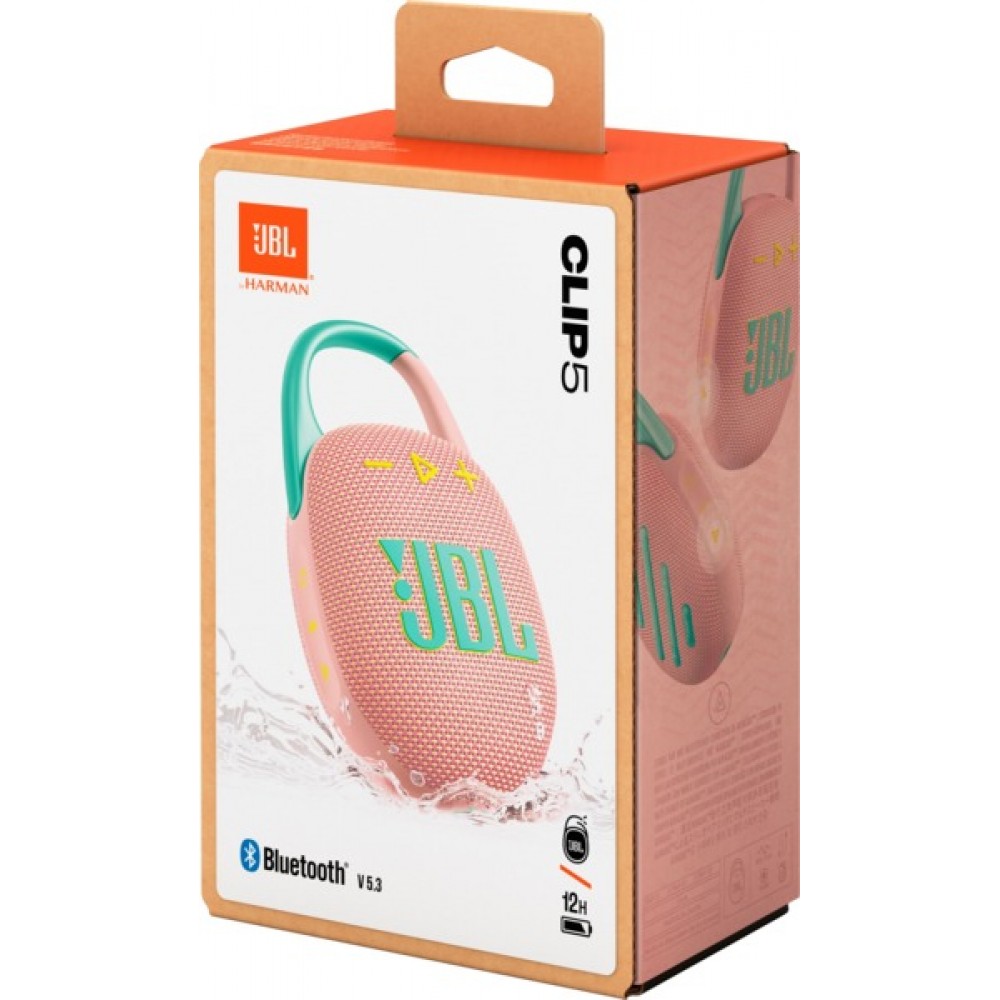 Акустична система JBL Clip 5 Pink (JBLCLIP5PINK)