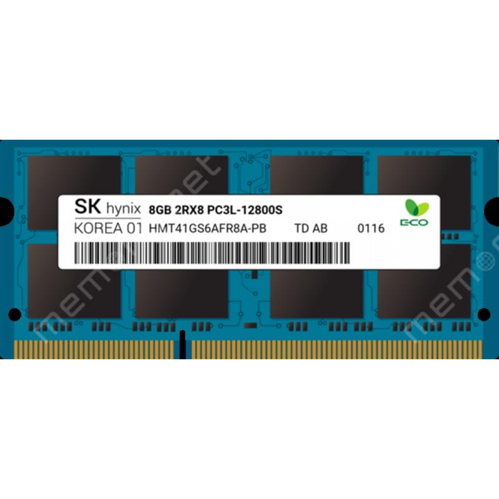 Модуль памяти SO-DIMM 8GB/1600 DDR3L Hynix (HMT41GS6AFR8A-PB)