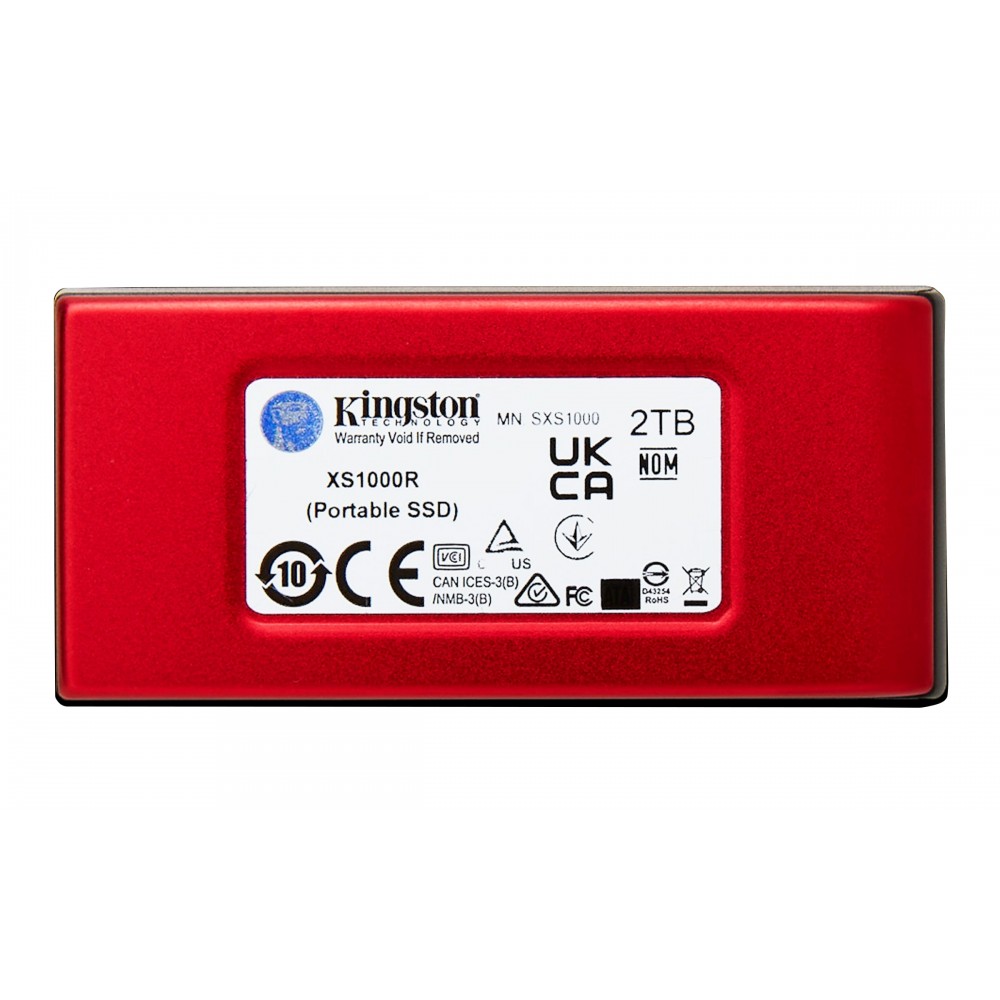 Накопитель наружный SSD Portable USB 2.0ТB Kingston SXS1000 Red (SXS1000R/2000G)