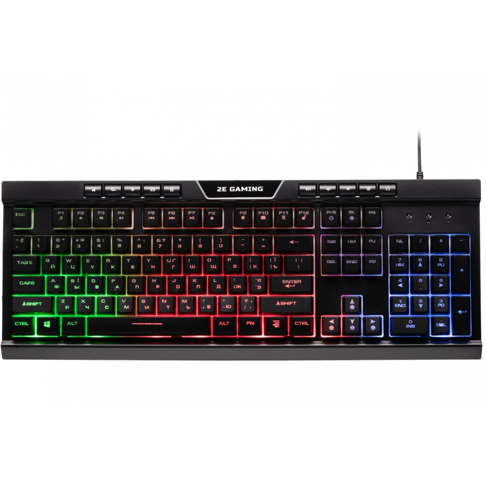 Клавіатура 2E Gaming KG300UB LED Ukr Black (2E-KG300UB)