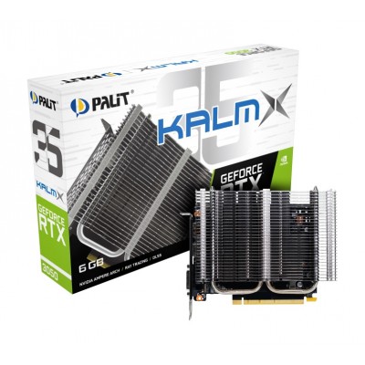 Відеокарта GF RTX 3050 6GB GDDR6 KalmX Palit (NE63050018JE-1070H)