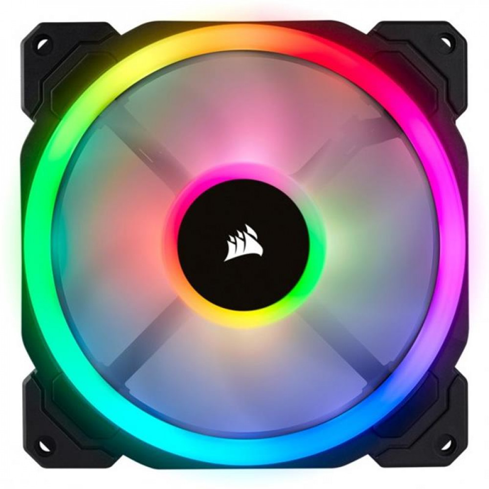 Вентилятор Corsair LL140 RGB Twin Pack (CO-9050074-WW), 140x140x25мм, 4-pin, черный