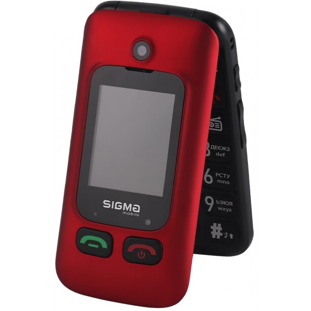 Мобiльний телефон Sigma mobile Comfort 50 Shell Duo Type-C Dual Sim Red/Black (4827798212516)