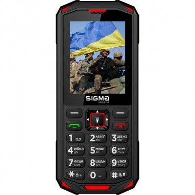 Мобільний телефон Sigma mobile X-treme PA68 Dual Sim Black/Red (4827798466520)