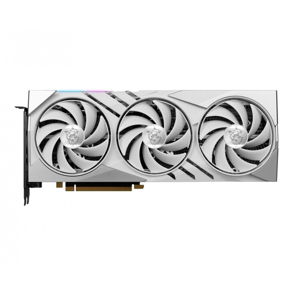 Видеокарта GF RTX 4070 Ti Super 16GB GDDR6X Gaming X Slim White MSI (GeForce RTX 4070 Ti Super 16G GAMING X SLIM WHITE)