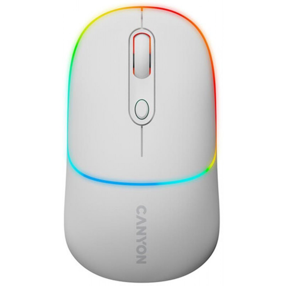 Миша бездротова Canyon MW-22 Dual Band RGB Wireless Snow White (CNS-CMSW22SW)