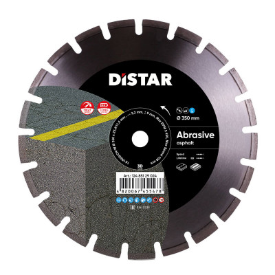 Круг алмазный отрезной 1A1RSS/C1N-W 350x3,2/2,2x25,4-11,5-21-ARP 40x3,2x6+3 R165 Bestseller Abrasive DISTAR