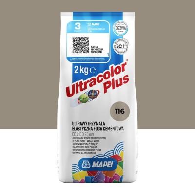Цементне затирання MAPEI Ultracolor Plus 116 (сіра шавлія) 2 кг (6011602A)