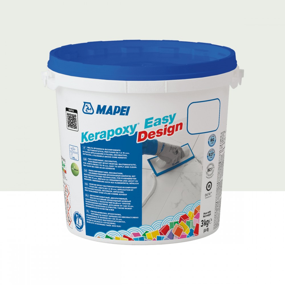 Епоксидний шовний заповнювач (фуга) MAPEI KERAPOXY EASY DESIGN №103, білий місяць, 3 кг (5KB010303)