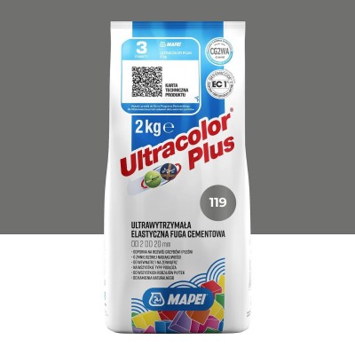 Цементне затирання MAPEI Ultracolor Plus 119 (сірий лондон) 2 кг (6011902A)