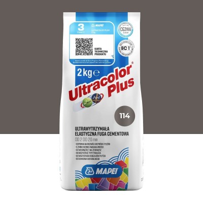 Цементная затирка MAPEI Ultracolor Plus 114 (антрацит) 2 кг (6011402A)