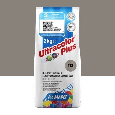 Цементне затирання MAPEI Ultracolor Plus 113 (темно-сірий) 2 кг (6011302A)
