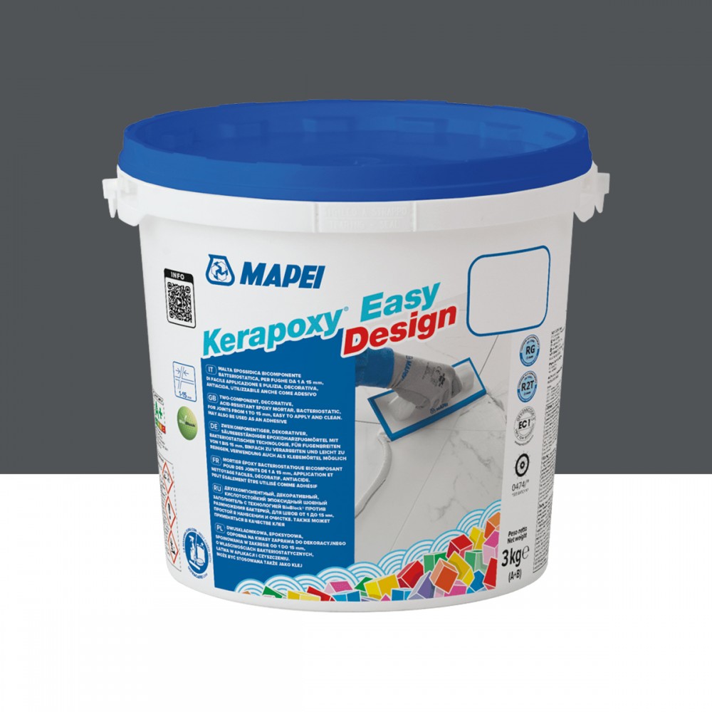 Епоксидний шовний заповнювач (фуга) MAPEI KERAPOXY EASY DESIGN №114, антрацит, 3 кг (5KB011403)