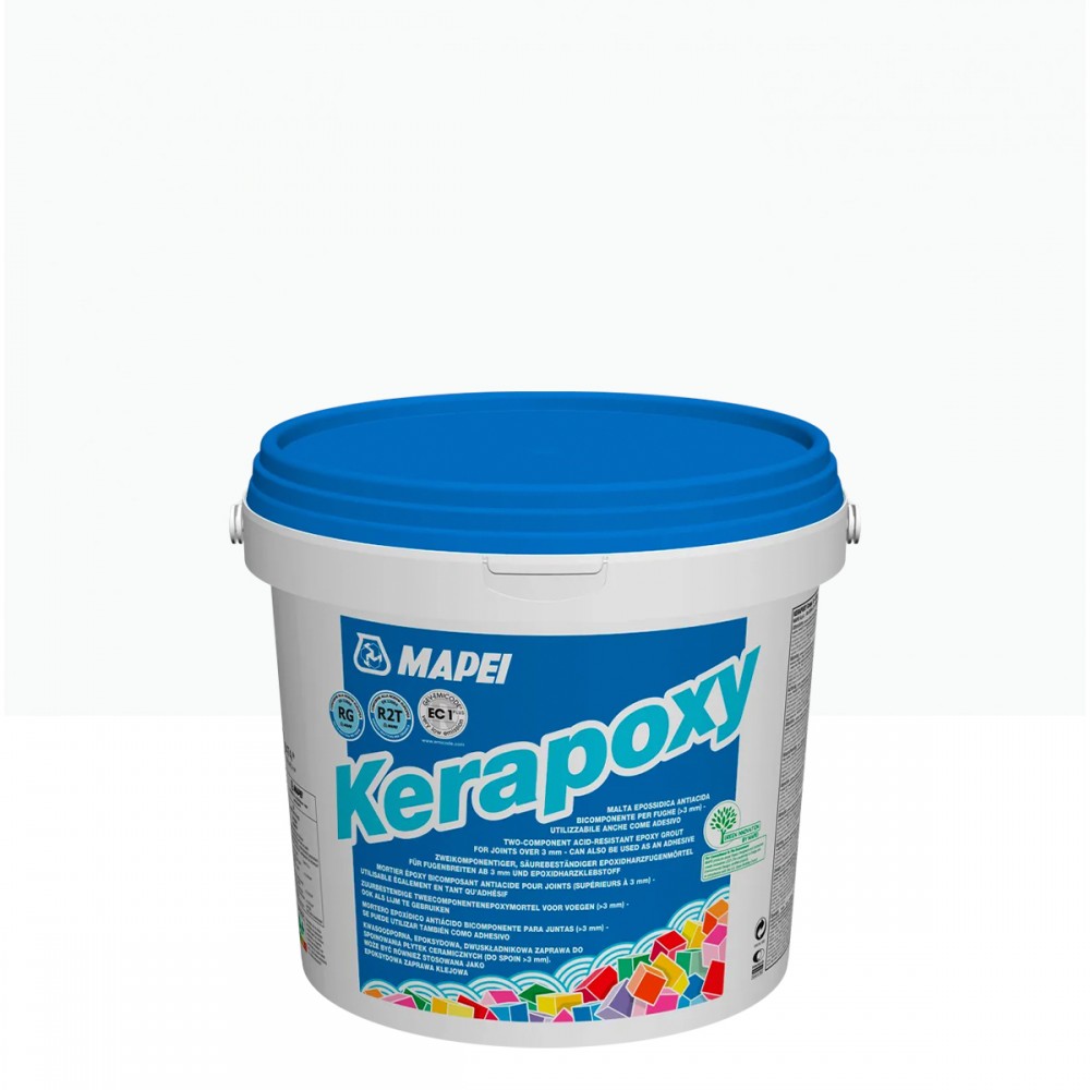 Епоксидний шовний заповнювач (фуга) MAPEI KERAPOXY №100, білий, 2 кг (4510002)