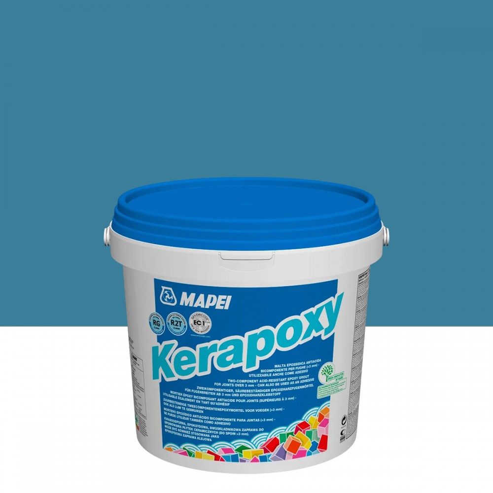 Эпоксидный шовный заполнитель (фуга) MAPEI KERAPOXY №172, небесно синий, 2 кг (4517202)