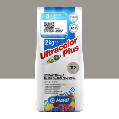 Цементная затирка MAPEI Ultracolor Plus 112 (сірий) 2 кг (6011202A)