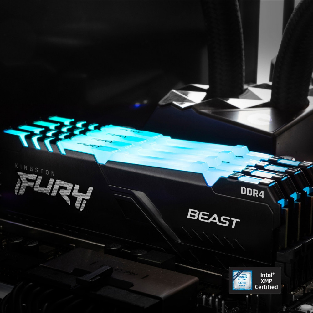 Модуль памяти DDR4 2x8GB/3200 Kingston Fury Beast RGB (KF432C16BBAK2/16)