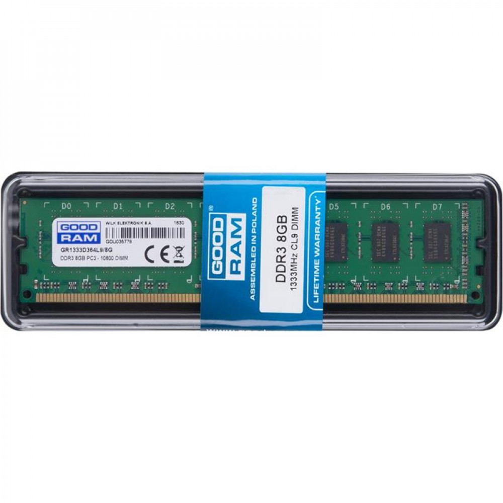 Модуль пам'яті DDR3 8GB/1333 GOODRAM (GR1333D364L9/8G)