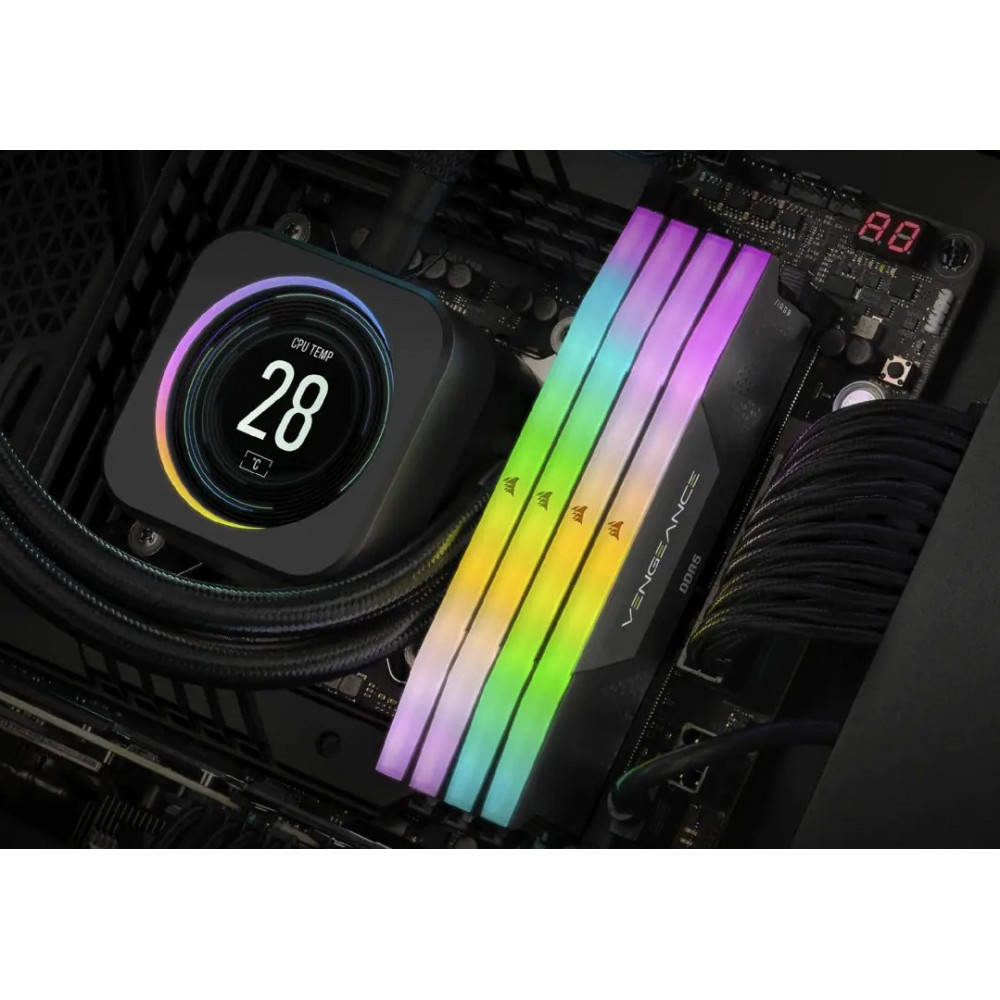 Модуль памяти DDR5 2x16GB/6000 Corsair Vengeance RGB Black (CMH32GX5M2B6000C40)