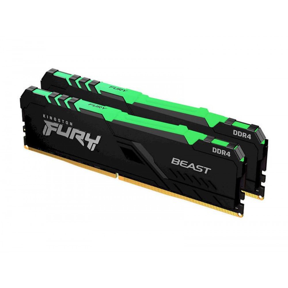 Модуль памяти DDR4 2x16GB/3200 Kingston Fury Beast RGB (KF432C16BB1AK2/32)