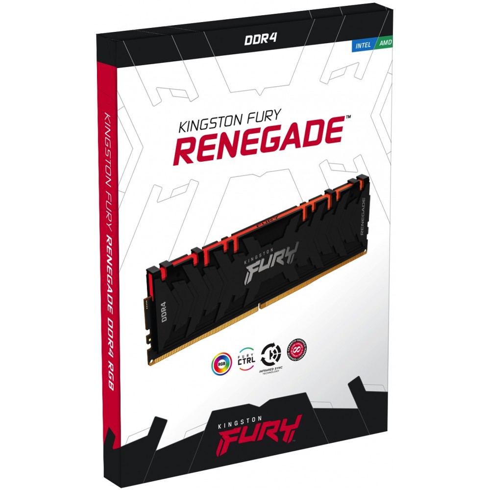 Модуль памяти DDR4 2x8GB/3200 Kingston Fury Renegade RGB (KF432C16RBAK2/16)