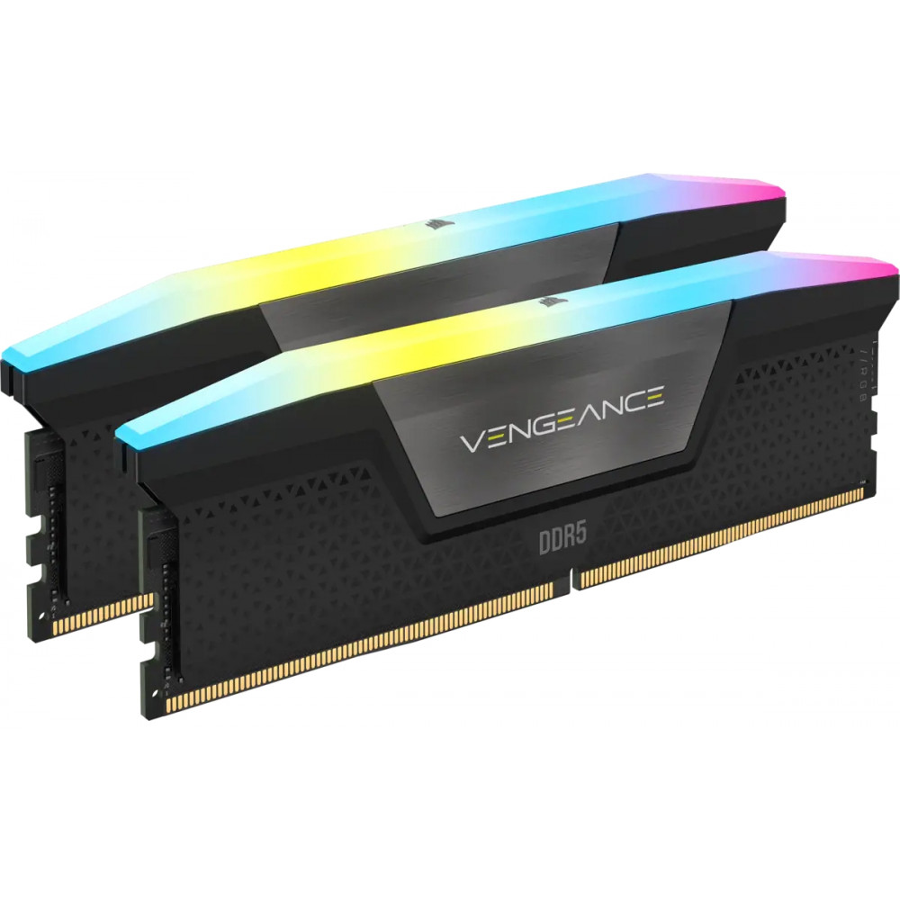 Модуль пам`ятi DDR5 2x16GB/6000 Corsair Vengeance RGB Black (CMH32GX5M2B6000C40)