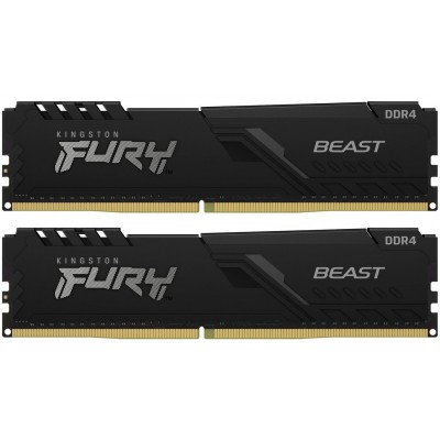 Модуль пам`ятi DDR4 2x32GB/3200 Kingston Fury Beast Black (KF432C16BBK2/64)