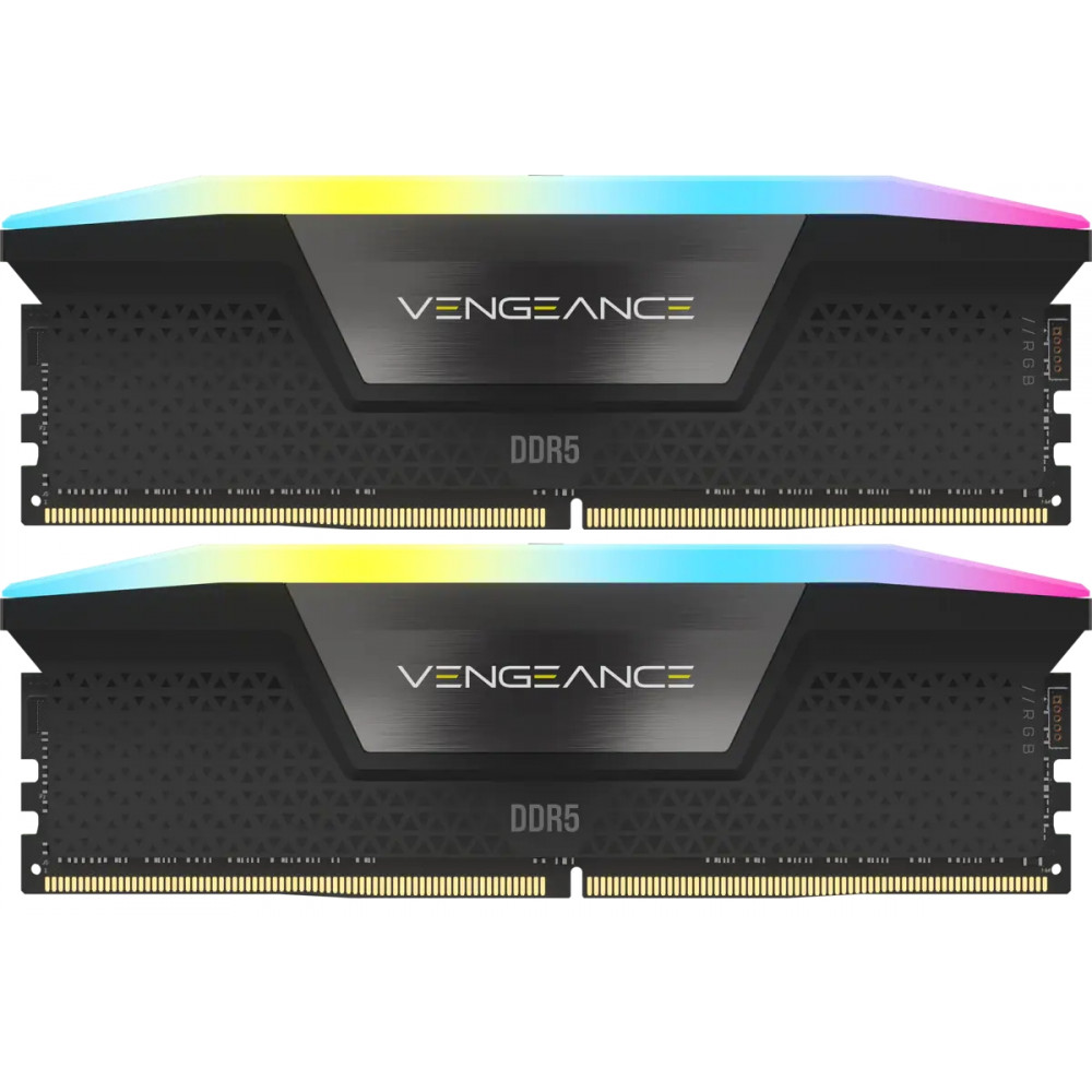 Модуль памяти DDR5 2x16GB/6000 Corsair Vengeance RGB Black (CMH32GX5M2B6000C40)