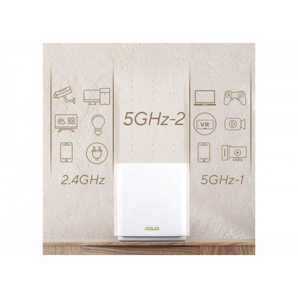 Wi-Fi Mesh система Asus ZenWiFi XT9 Black 2pk (90IG0740-MO3B30)