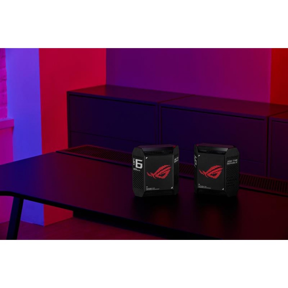 Wi-Fi Mesh система Asus ROG Rapture Gaming Mesh System GT6 Black 2PK (B-2-PK)