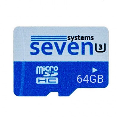 Карта пам'яті SEVEN Systems MicroSDHC 64 Гб UHS-3 U3