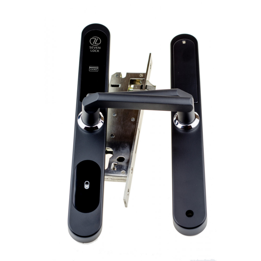 Електронний RFID замок для офісів SEVEN LOCK SL-7737S black ID MF