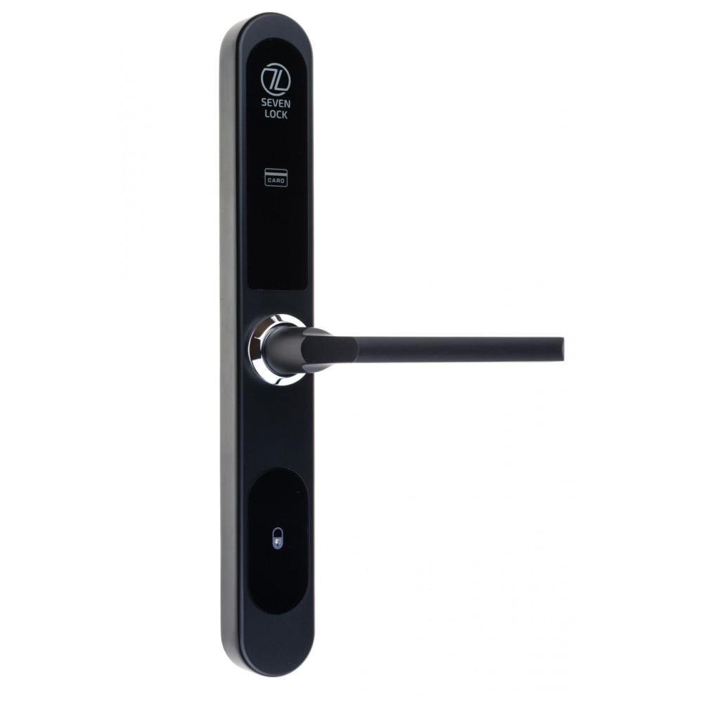 Електронний RFID замок для офісів SEVEN LOCK SL-7737S black ID MF