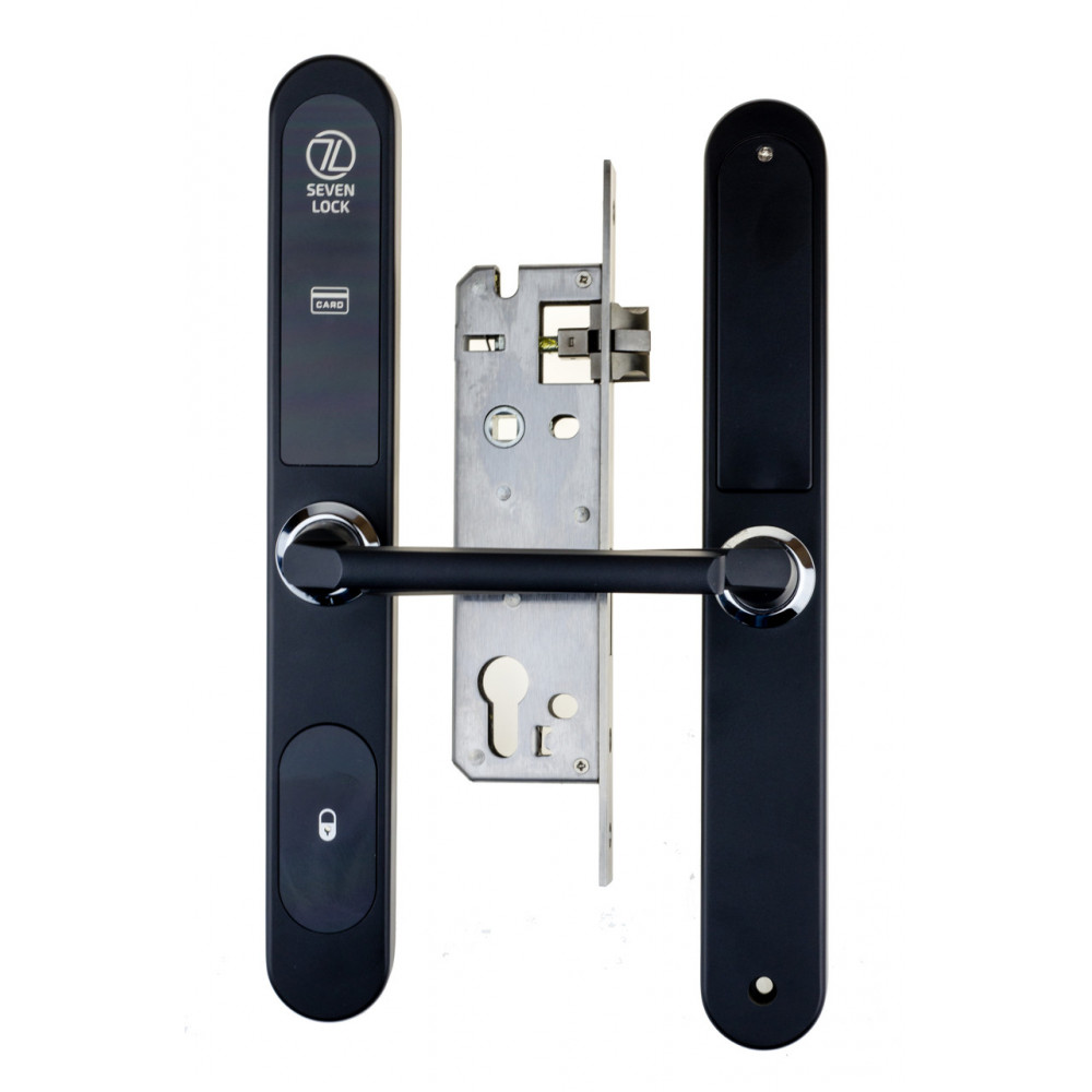 Електронний RFID замок для офісів SEVEN LOCK SL-7737S black ID MF