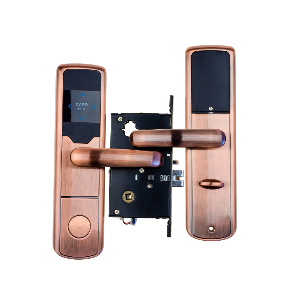 Электронный RFID замок для гостиниц и офисов SEVEN LOCK SL-7731 bronze