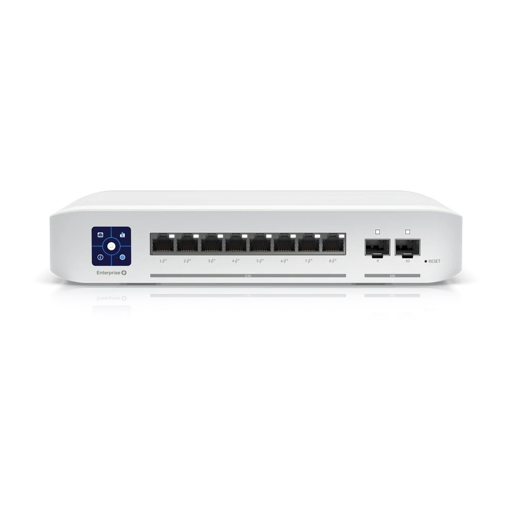 Комутатор Ubiquiti UniFi USW-Enterprise-8-PoE (8x2.5GE PoE+,2xSFP+, max PoE 120W, L3)